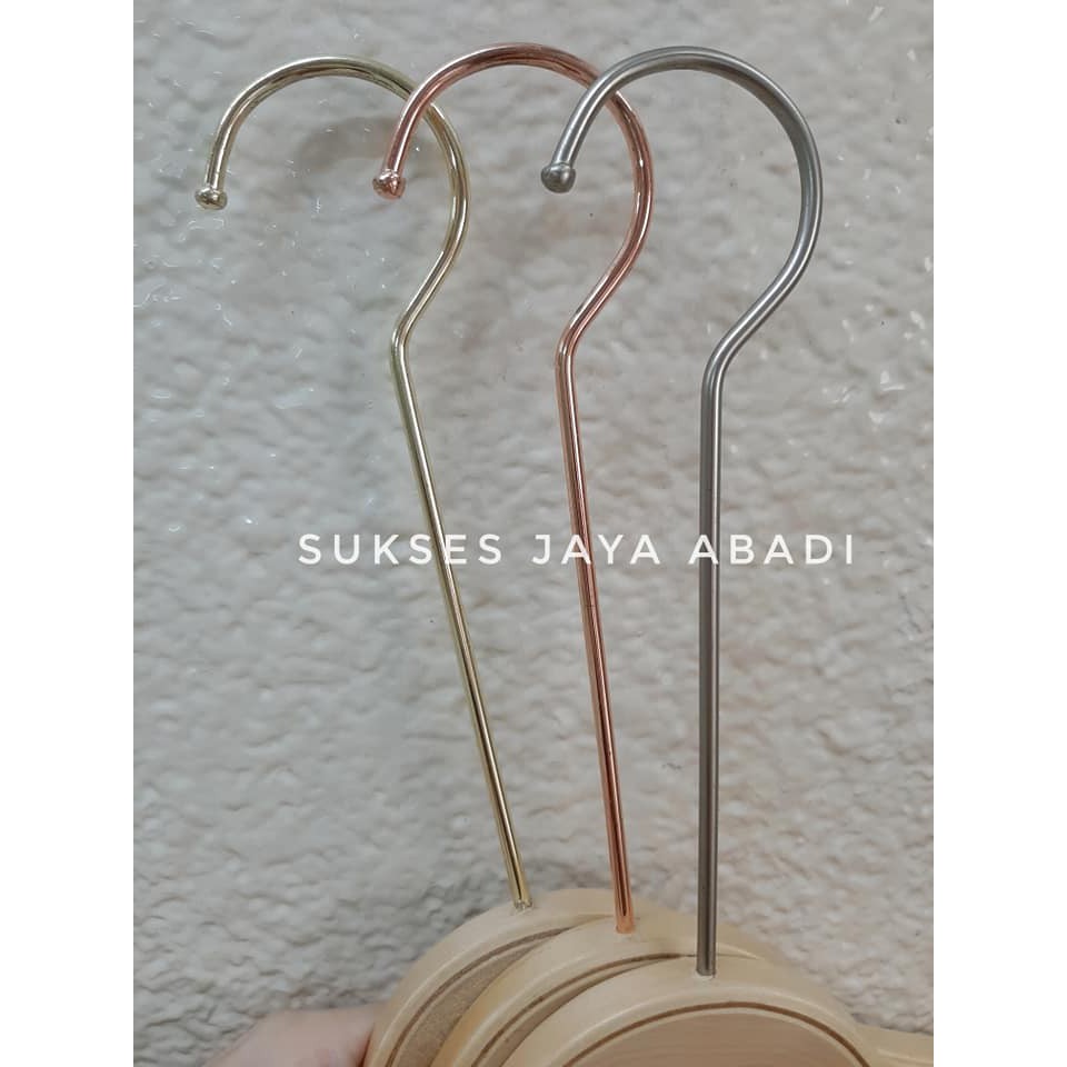 Hanger Kayu Kaitan Panjang / Hanger Butik Kaitan Import / Hanger Zara