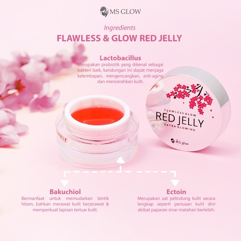 Red jelly ms glow / red jelly original ms glow