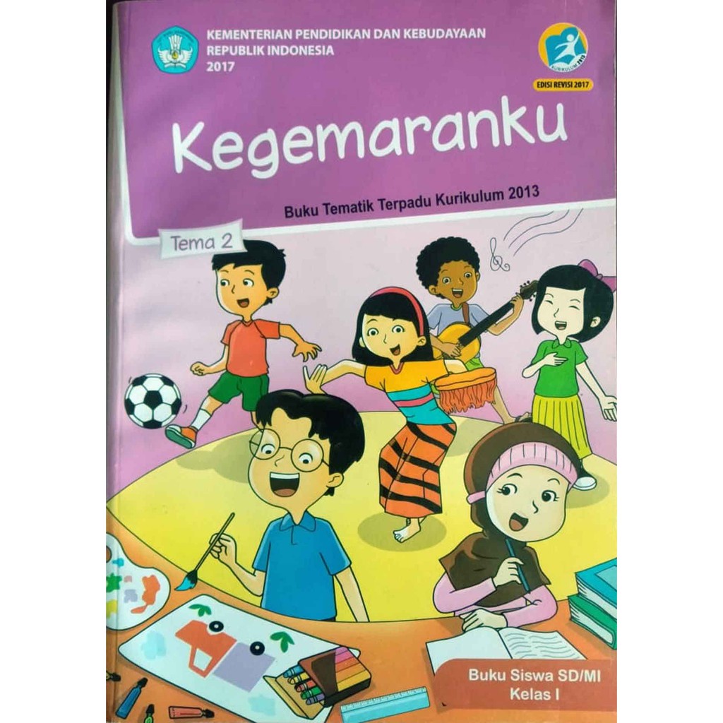 BUKU TEMATIK SD KELAS 1 TEMA 2 - KEGEMARANKU