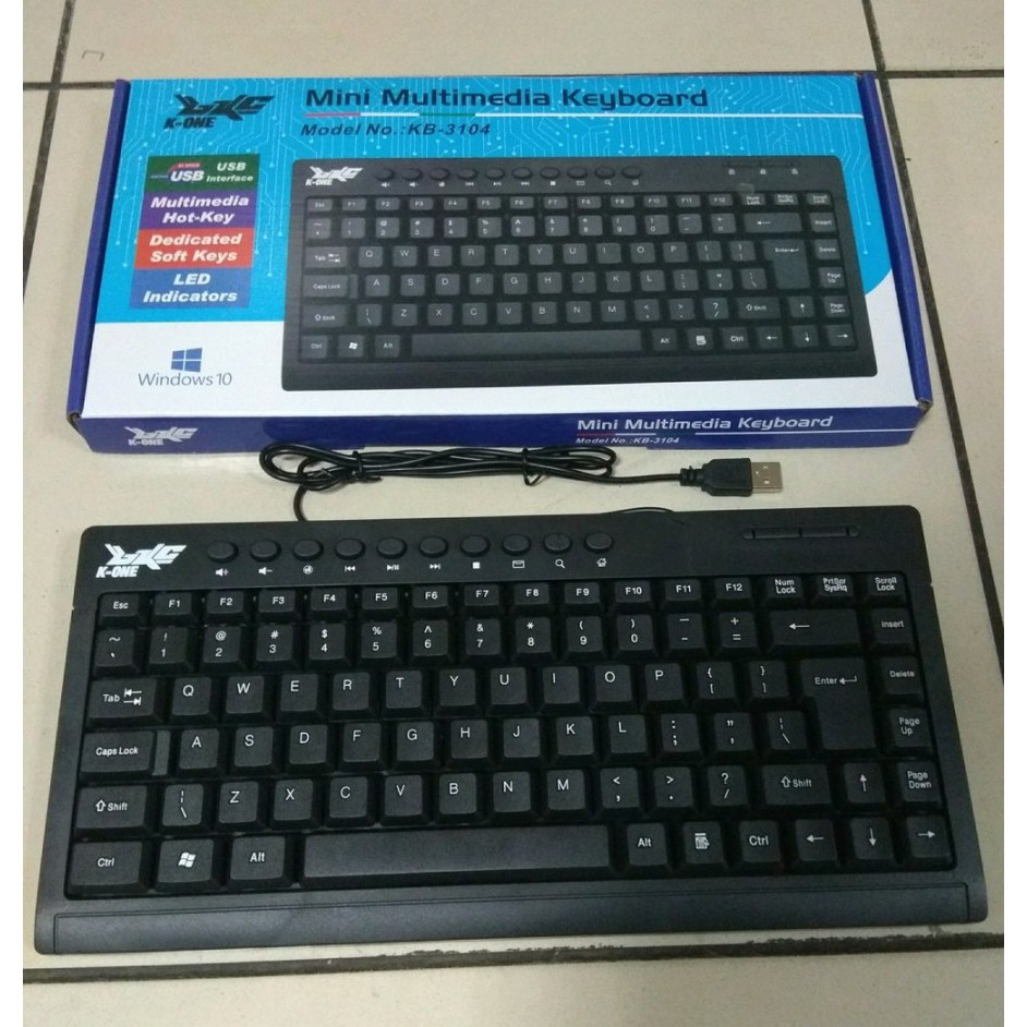 KEYBOARD MINI MULTIMEDIA k-one usb