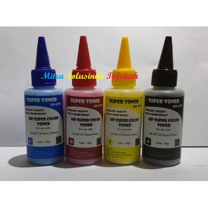 Toner Bubuk Serbuk HP CP All Type HPCP SERIES 50gr CMYK 1 SET  Color Warna