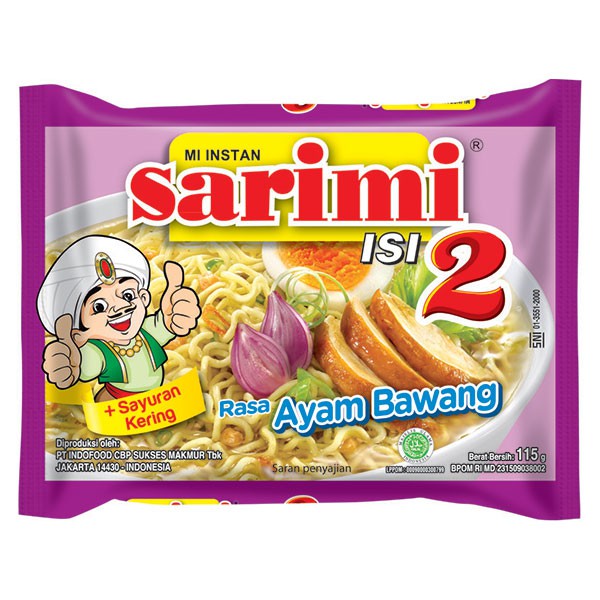 

Sarimi Dua Rasa Ayam Bawang 115G