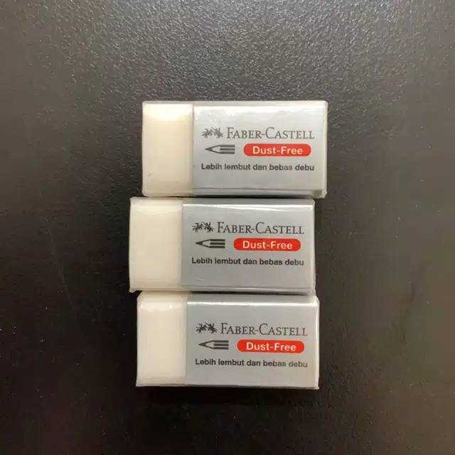 

Penghapus putih kecil faber castell / eraser white dust free