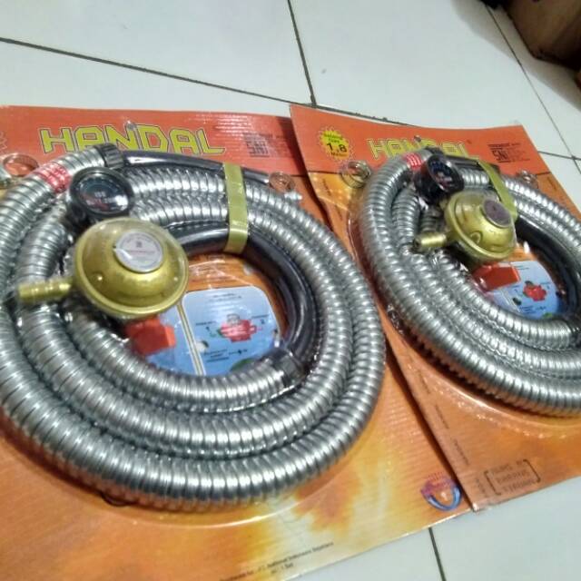 Paket selang gas+regurator otomatis