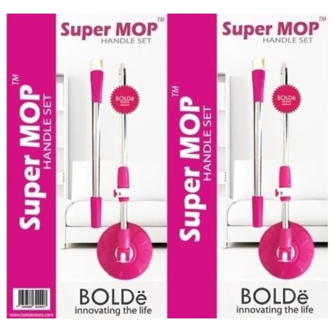 ❤ IJN ❤ BOLDe Tongkat Pel Gagang Handle Set Super MOP