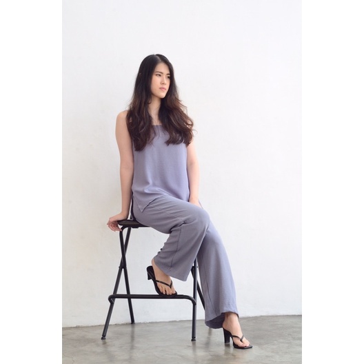 Selim Label Kora Set Loungewear Set Setelan Celana Crinkle Set