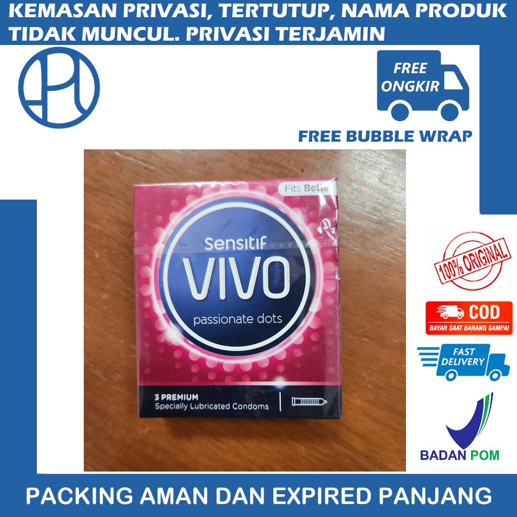 VIVO PASSIONATE DOTS 3PCS KONDOM BERTEKSTUR