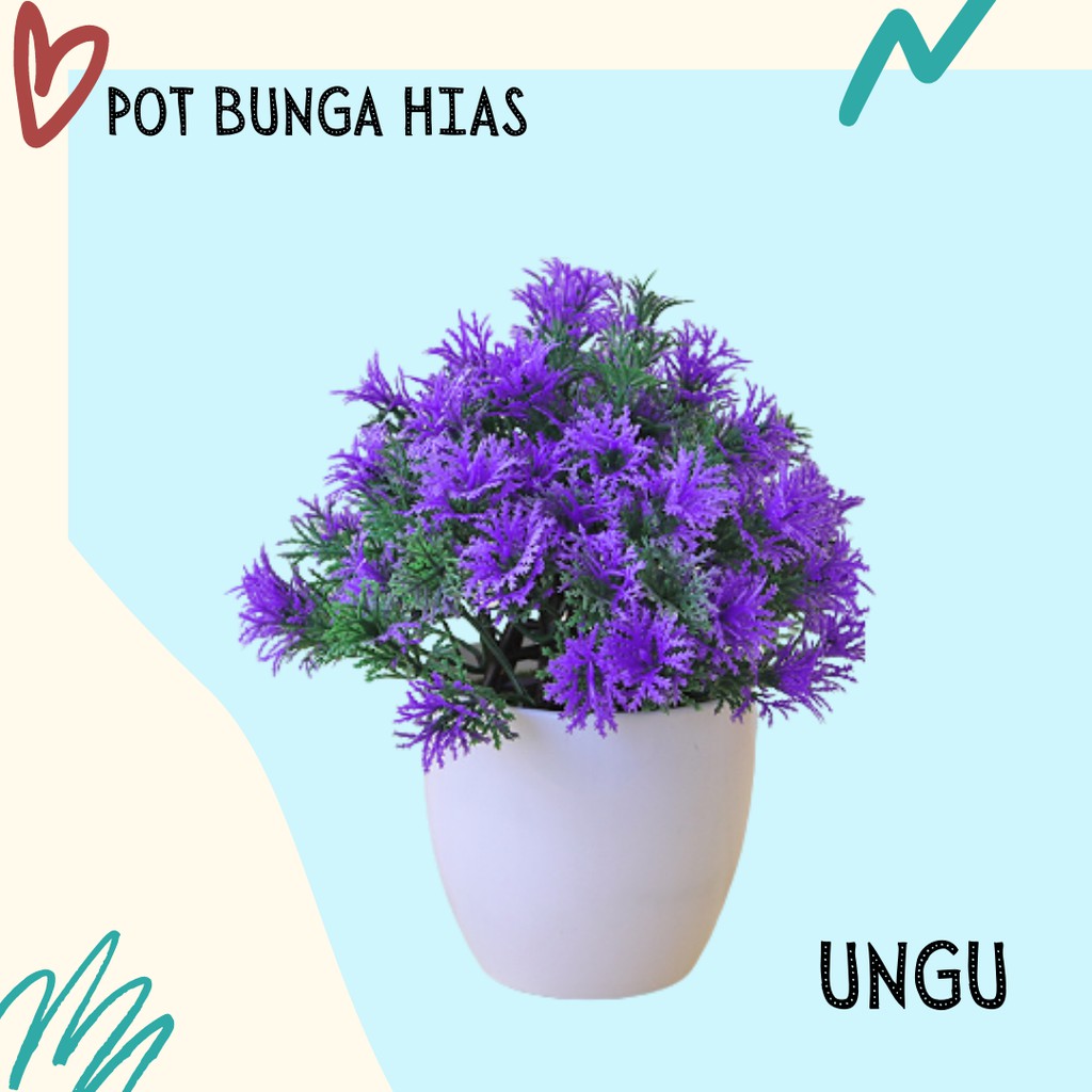 Satu7an PBP25 Tanaman Bunga Plastik Tanaman Hias Bunga Tason Dekorasi Rumah Artificial Flower-1