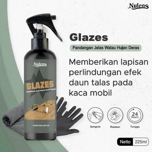 [[BISA COD]] Nutens Glazes - Pelapis Kaca Anti Air Efek Daun Talas Water Repellent