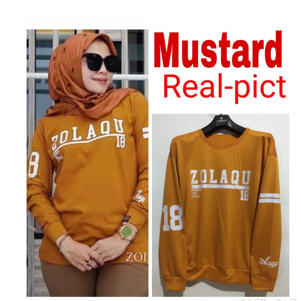 ATASAN JUMBO WANITA / ATASAN LENGAN PANJANG WANITA / ATASAN MUSLIM WANITA / KAOS LENGAN PANJANG