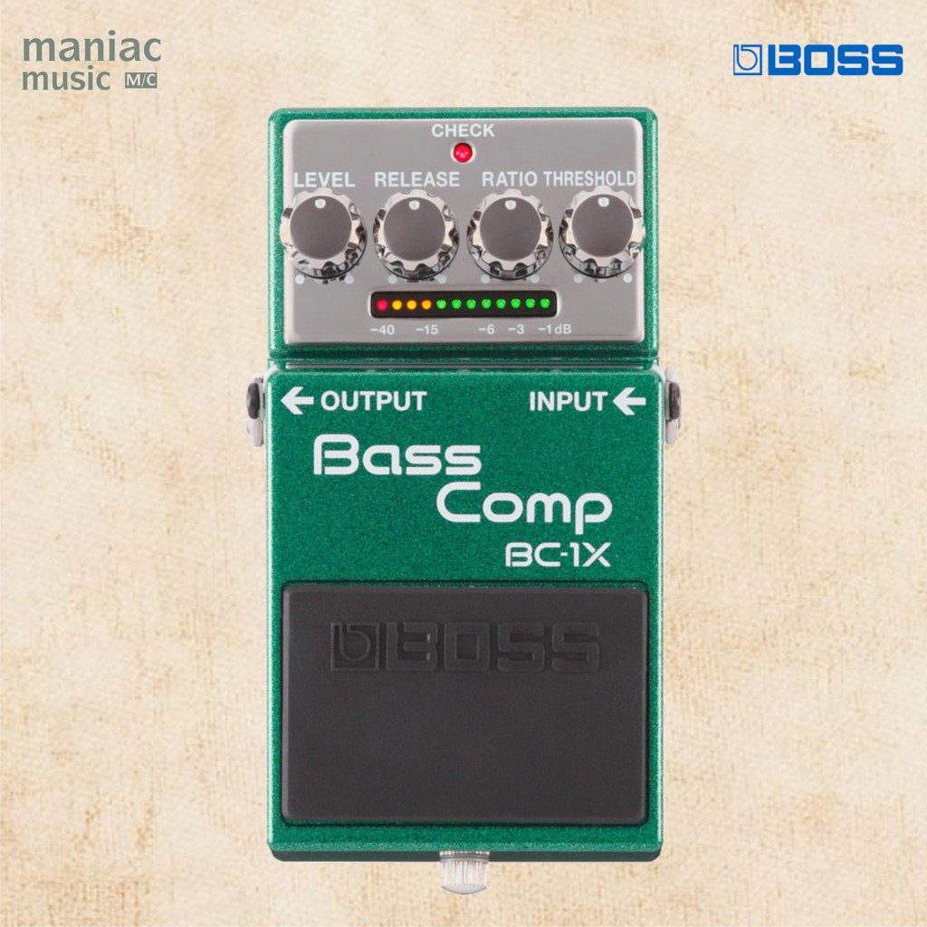 Boss BC1X Bass Compressor Premium. Multiband. Intelligent. 18V. Pedal