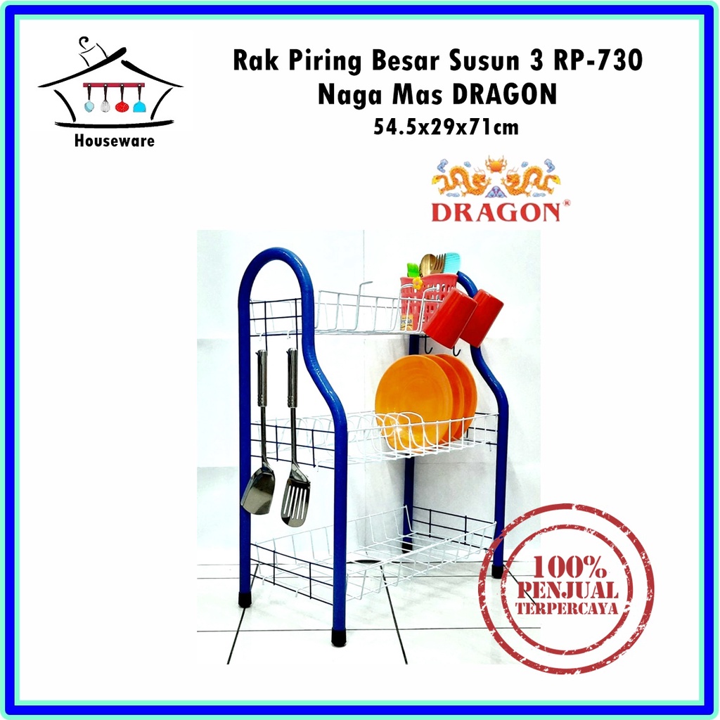 Rak Piring Susun Besar RP730 Ssn 3 Naga Mas