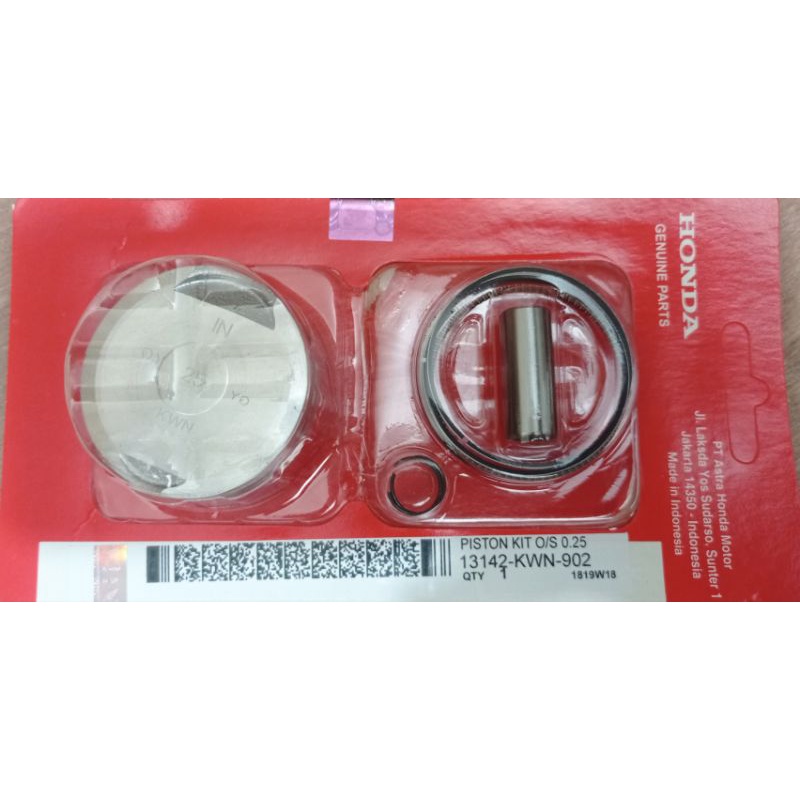 PISTON KIT VARIO 125 OVERSIZE, 25 KWN SEHER VARIO 125 OS 0,25 KWN