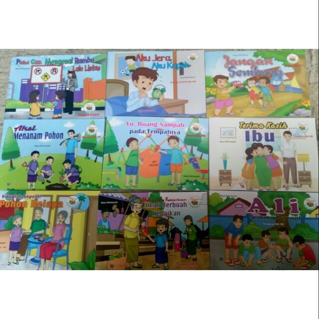 Rady stok!! Paket 9 buku bacaan untuk anak anak bermacam macam judul harga murah