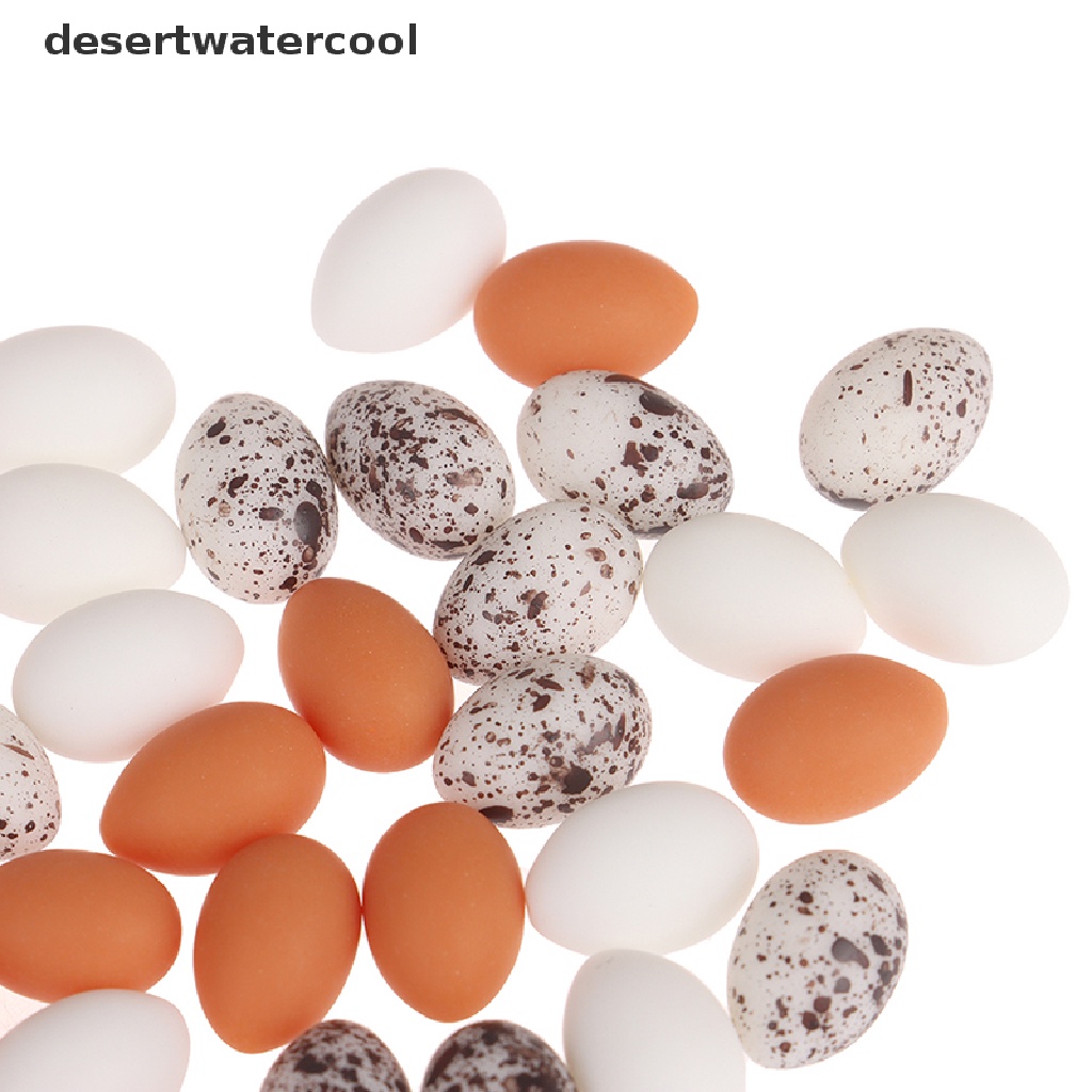 Deid 10pcs / Set Mainan Miniatur Telur Untuk Dekorasi Rumah Boneka