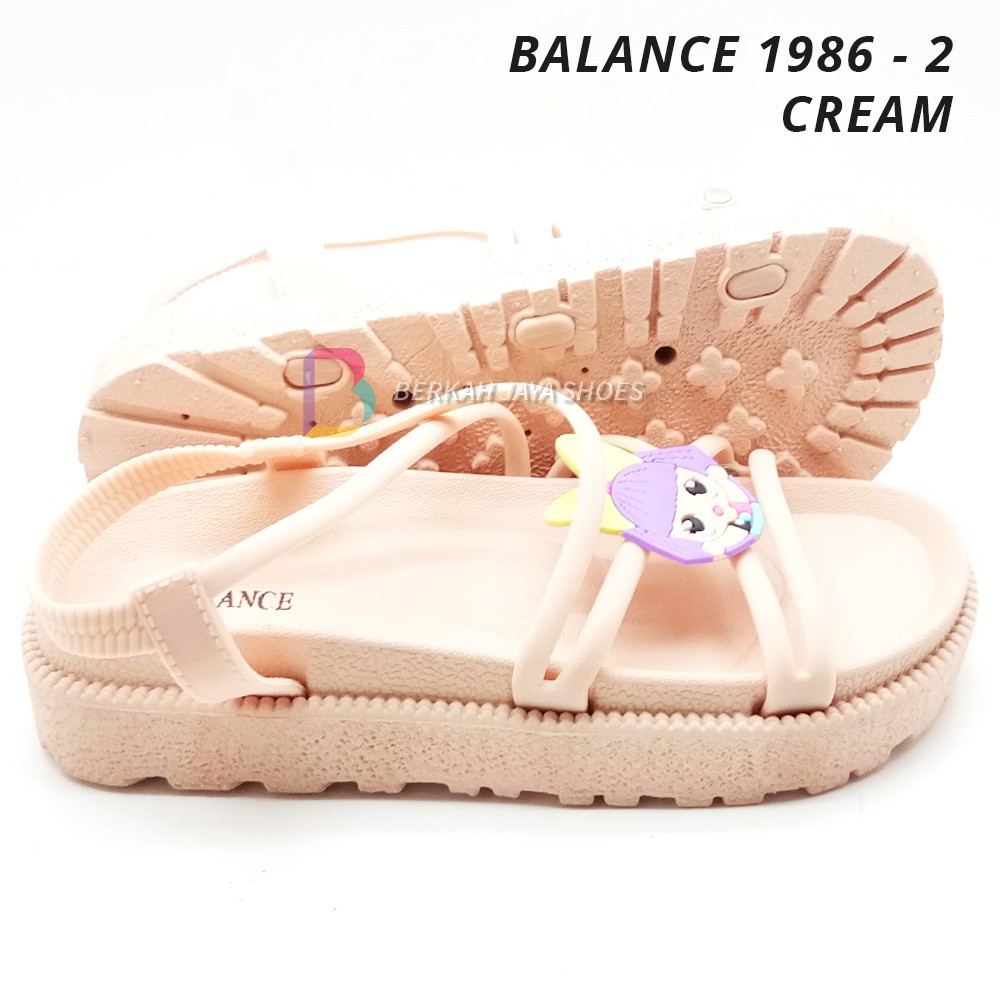 Sandal Tali Anak - Sandal Tali Karet Anak Perempuan Silang Karakter LOL Balance 1986 - 1 &amp; 2