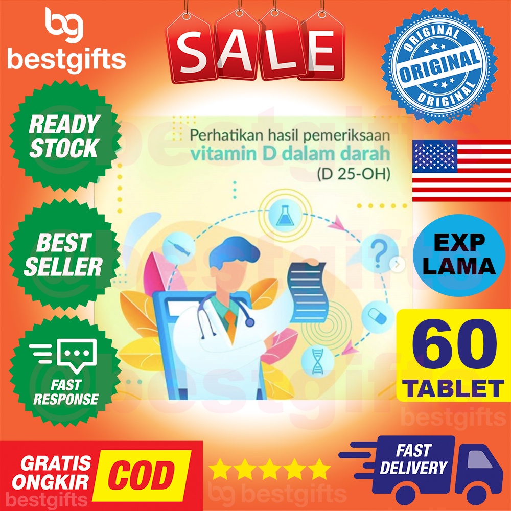 NUTRIMAX VITAMIN D3 1000 IU VIT D 1000IU IMUNITAS IMUN KEKEBALAN TUBUH NYERI SENDI TULANG 60 TABLET