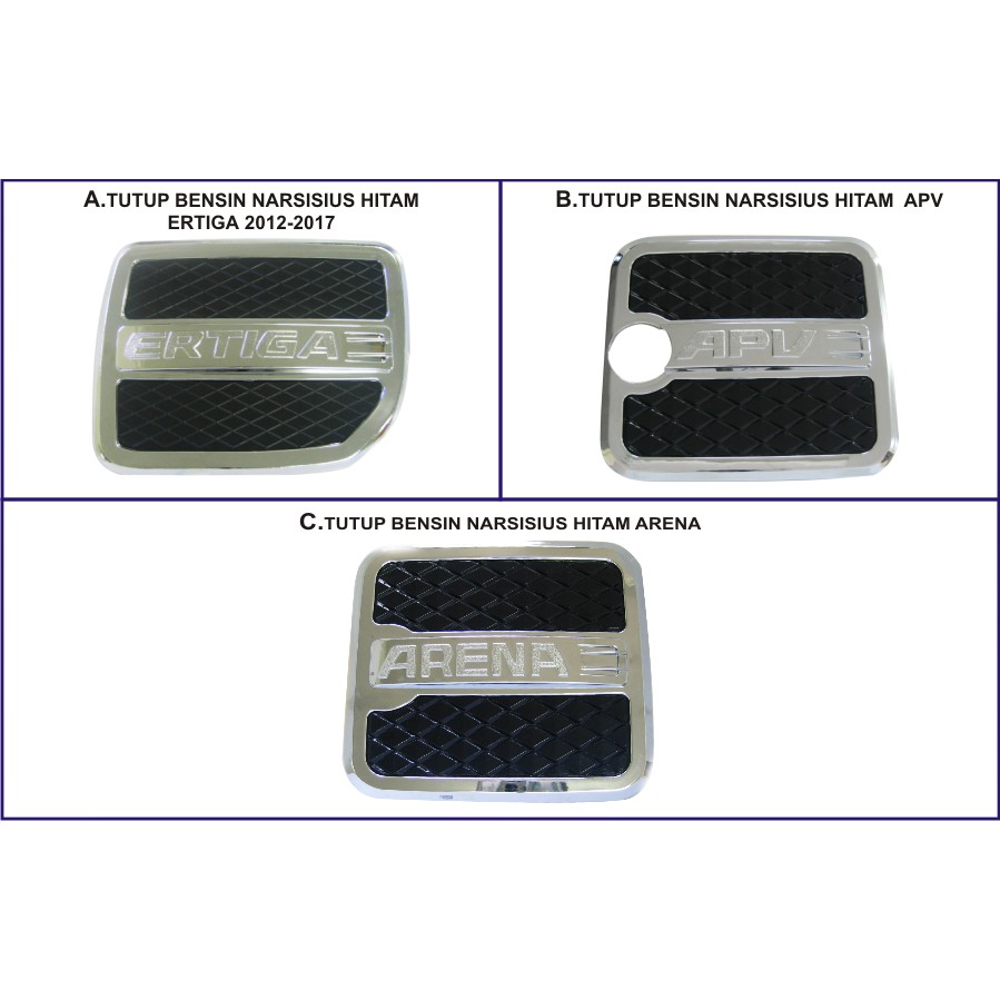 TUTUP BENSIN NARSIS HITAM ERTIGA 2012-2017 / APV / ARENA