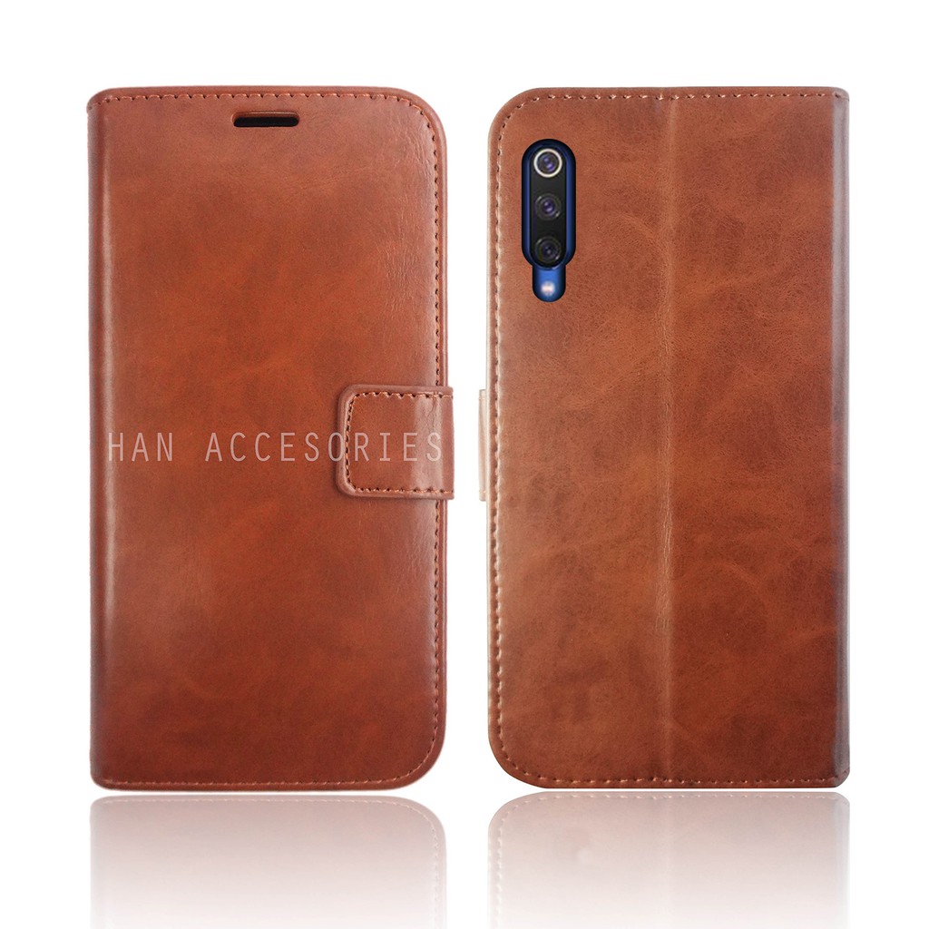 Xiaomi Mi9 Mi 9 Original Fashion Selular Flip Leather Case - Flip Cover