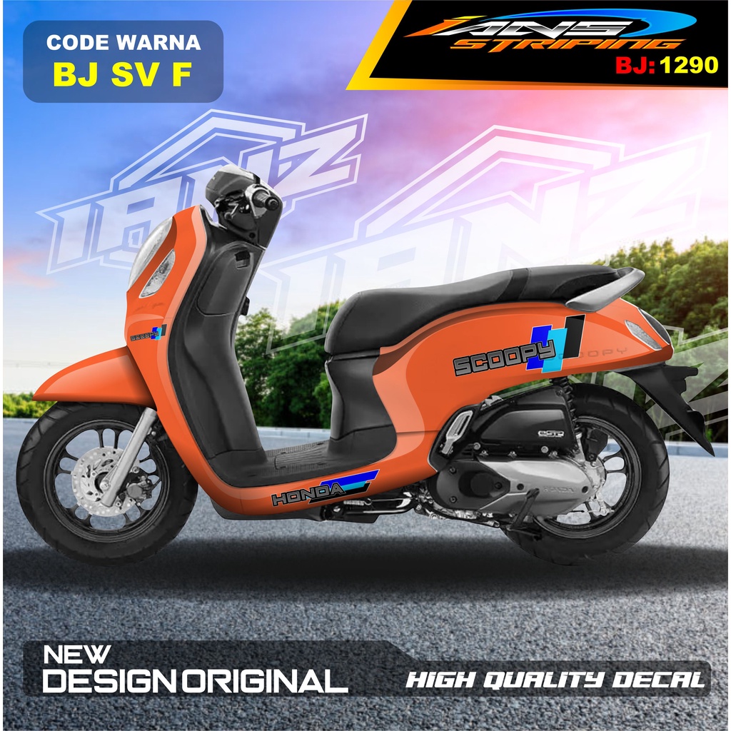 DECAL STICKER HONDA SCOOPY FULL BODY / STICKER VARIASI SCOOPY / STICKER TERBARU