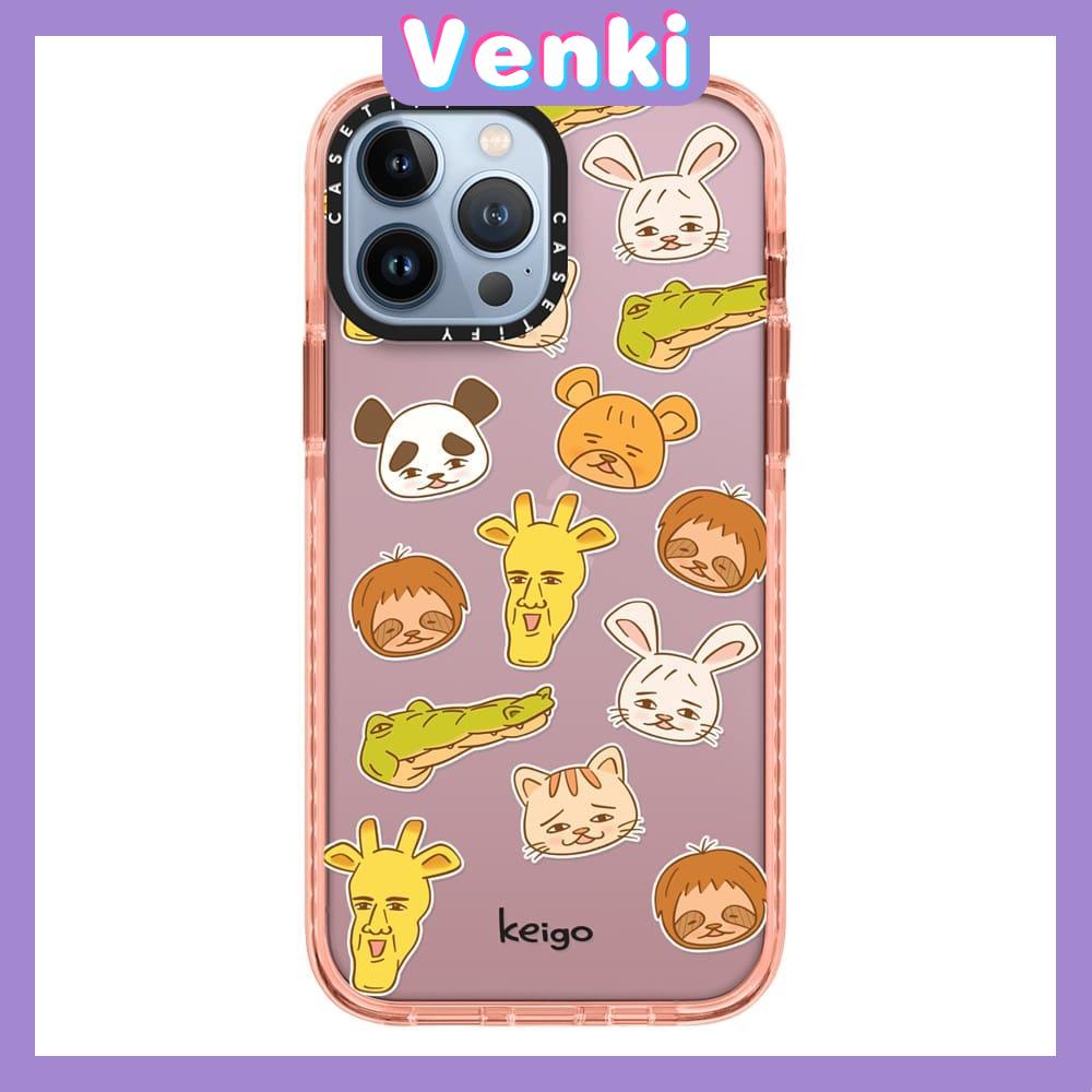 iPhone Case Silicone Soft Case Clear Case Thick TPU Camera Protection Frame Shockproof Case Translucent Pink Cartoon Animal Cute Style For iPhone 13 Pro Max iPhone 12 Pro Max iPhone 11 Pro Max iPhone 7 Plus iPhone XR XS MAX 12 pro X/XS Pro Plus 7 Max 13