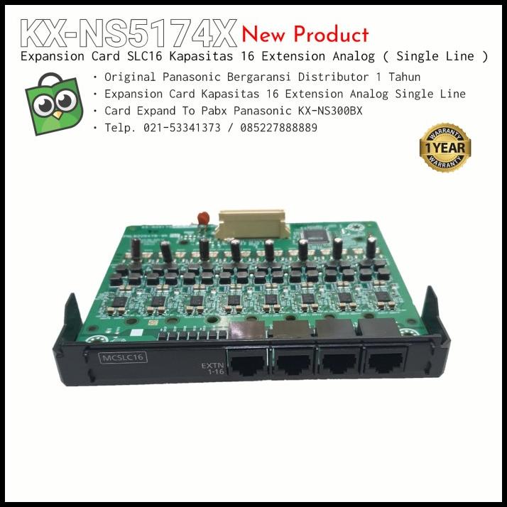 Card Expand Panasonic Kx-Ns5174 - 16 Port Ext Analog