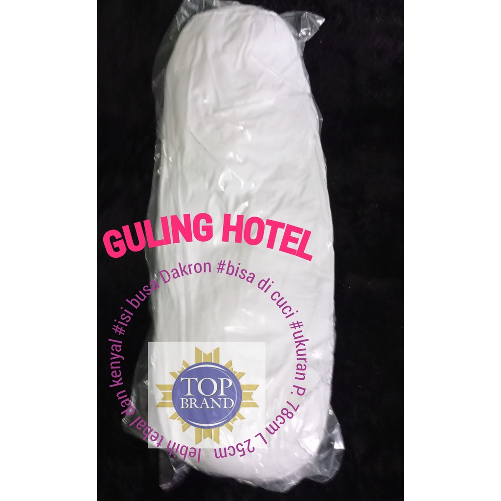 (TOPBRAND)Bantal guling hotel isi silikon 100%empuk