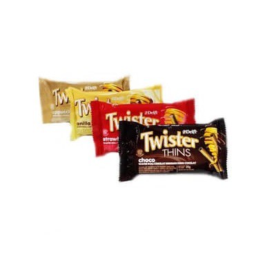 

TWISTER THINS CAPPUCCINO CHOCO VANILLA STRAWBERRY 15 GRAM