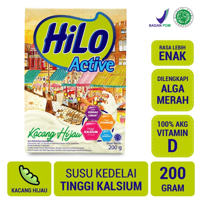 

Ee510 Hilo Active Kacang Hijau 200Gr 6Ggddv