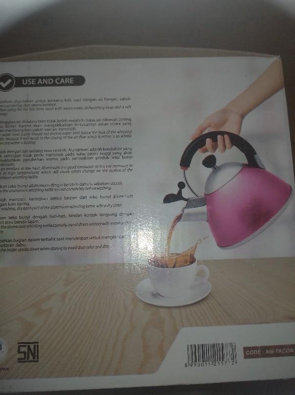 Teko Bunyi Concerto Anodized / Whistling Kettle 1,6 Liter Maspion Alcor Alumunium