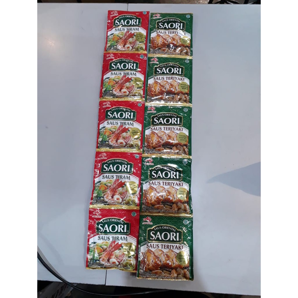 

Saus Oriental Saori 22mL ( isi 10 )