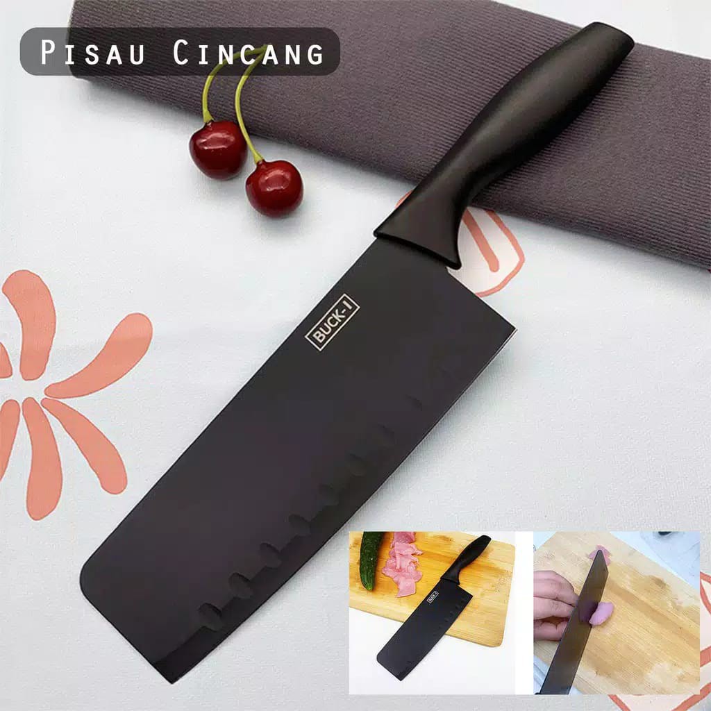 Pisau Dapur Stainless Knife Anti Lengket Tajam Memotong daging/ memotong sayuran/pisau buah/mengupas