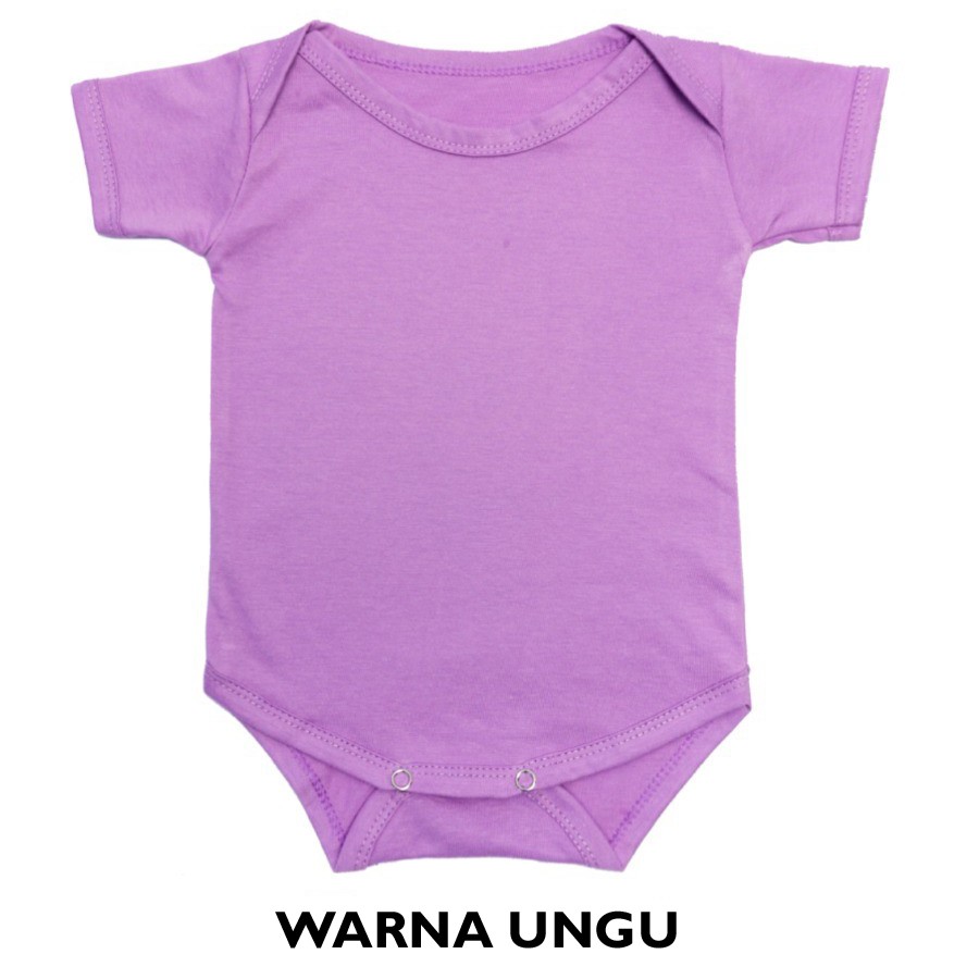 Baju Bayi Jumper Bayi Bodysuits Polos Bahan Katun Lembut Newborn Baru Lahir