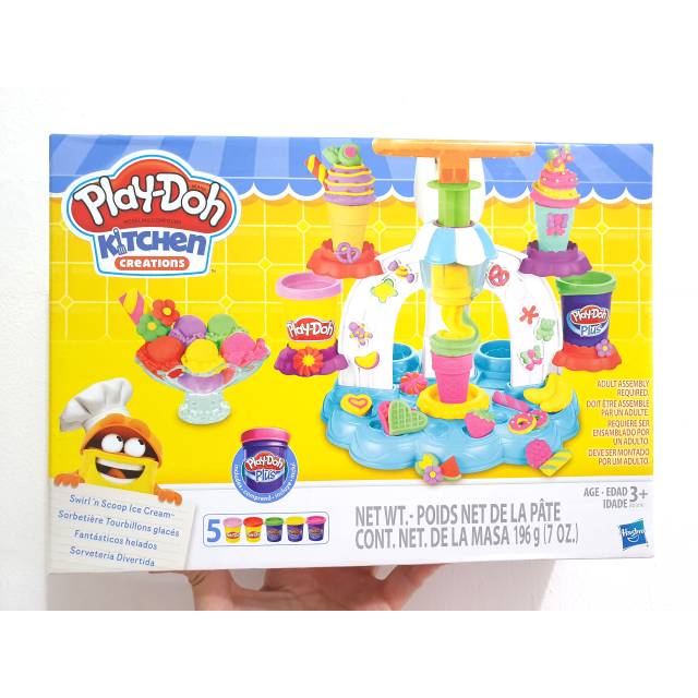 Playdoh Kitchen Creations Swirl n Scoop Ice Cream / Play Doh Hasbro Swirl n Scoop Ice Cream