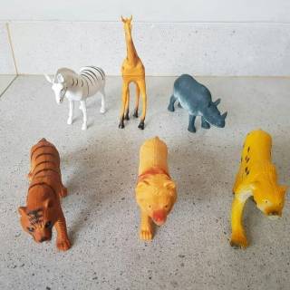 Set Mainan  Hewan Ukuran Besar Paket Kebun Binatang 