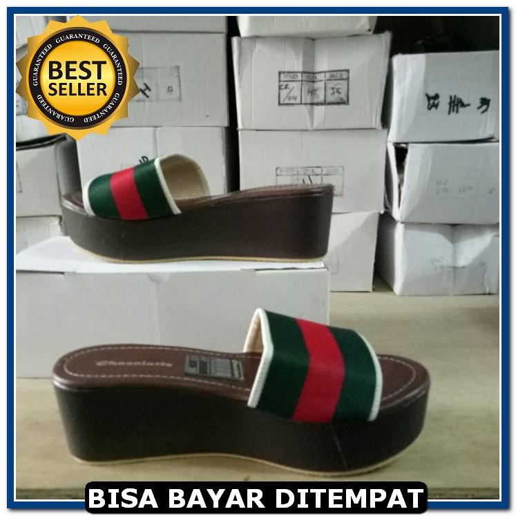 Import Emory Kirby Sandal Wedges Murah Wanita Cewek Batam Ha Ca73 EF828 Sandal  Gc Mr110 Putih
