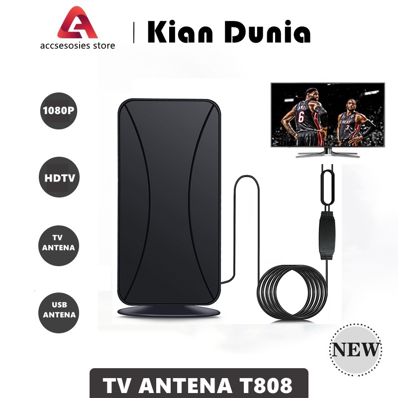 HIGH GAIN 1080P HDTV Antenna Booster Portable Indoor Digital TV Antennas HDTV DTMB HD ATSC TV Antenna ISDB Set-Top Box Antenna ANTENA STICK TV-Untuk Indoor Dan Outdoor