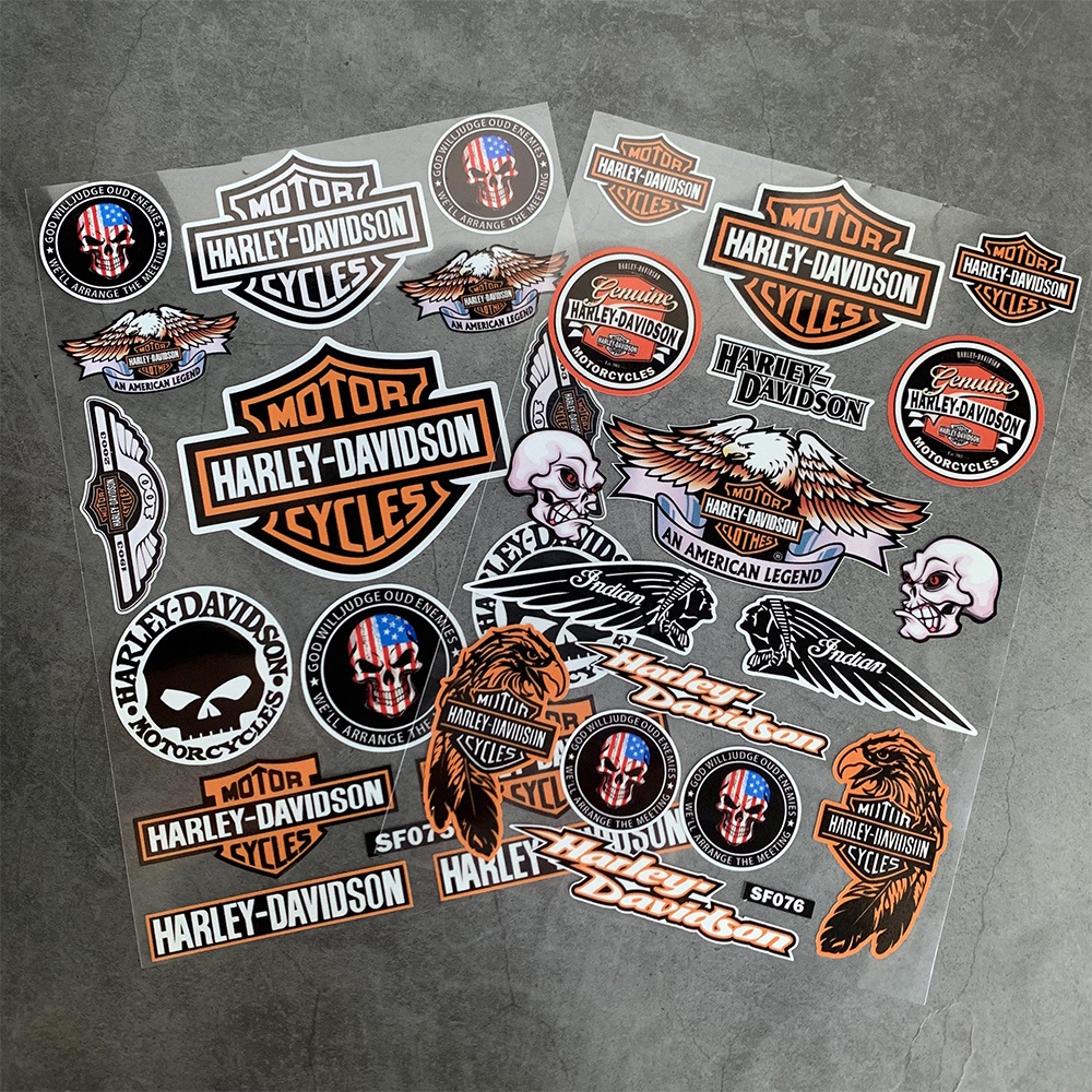 Harly Davidson motor sticker Reflective sticker waterproof decoration modification motorcycle sticker