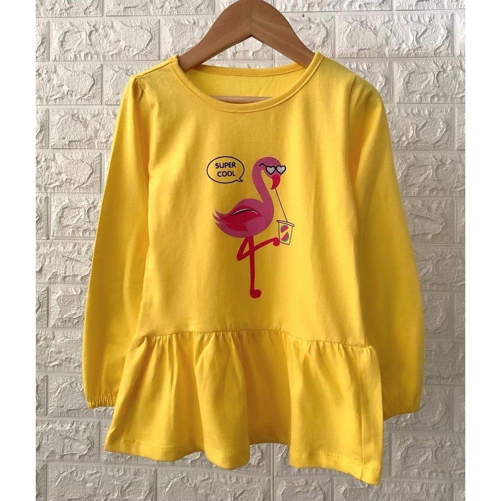 Dress Anak Perempuan Smilee Warna Kuning Baju Anak Perempuan Pakaian Anak Perempuan