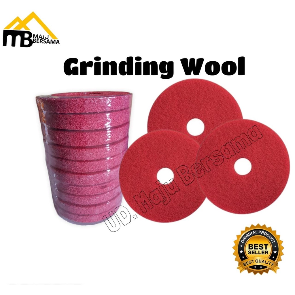 BATU GERINDA POLES WOL / GRINDING WOOL / POLISHING WOOL 4" INCH