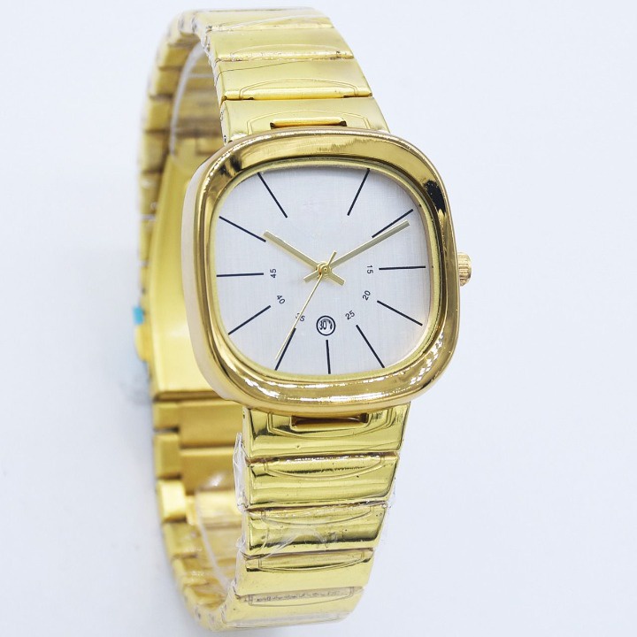 Jam Tangan Wanita/Cewek HP rantai segi tanggal aktif full stainless