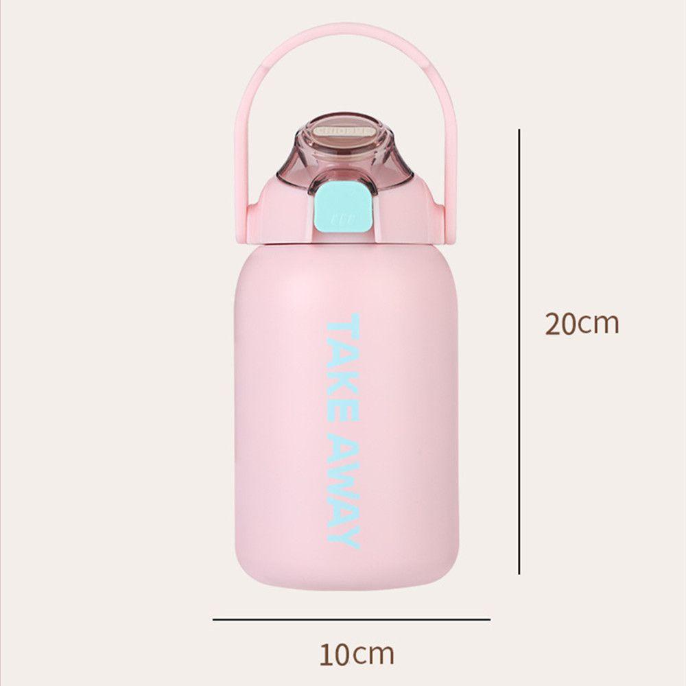 Suyo Botol Termos Vakum Kapasitas Besar 850ML Bahan Stainless Steel Dengan Sedotan Untuk Travel