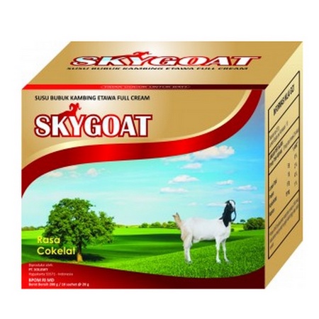 SUSU BUBUK KAMBING SKYGOAT SKY GOAT MILK ETAWA FULL CREAM ETTAWA ORIGINAL COKELAT COKLAT