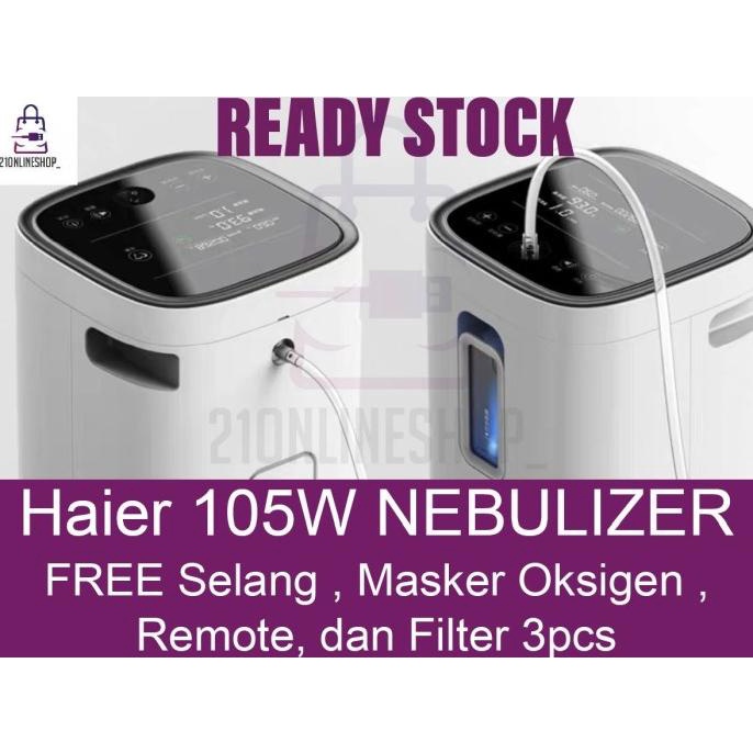 Oxygen Concentrator Haier HA-105 HA-105W NEBULIZER READY 24-30 JULY