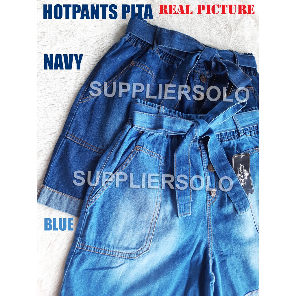 CELANA PENDEK CEWEK / HOTPANTS PITA WANITA DEWASA JEANS STANDART XL DAN JUMBO XXL