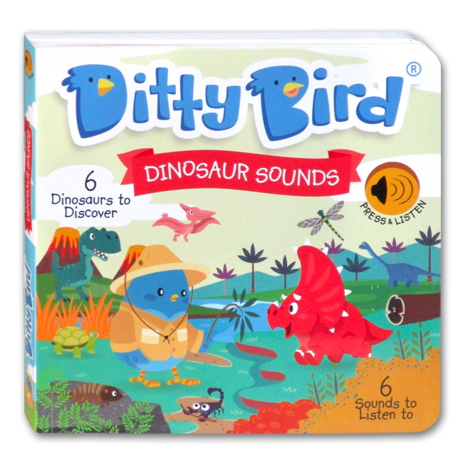 (WP) Ditty Bird Dinosaur Sounds Board Book