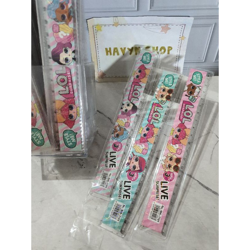 15 cm atau 20cm penggaris LOL/garisan 15cm/garisan 20cm LOL/ruler LoL-2