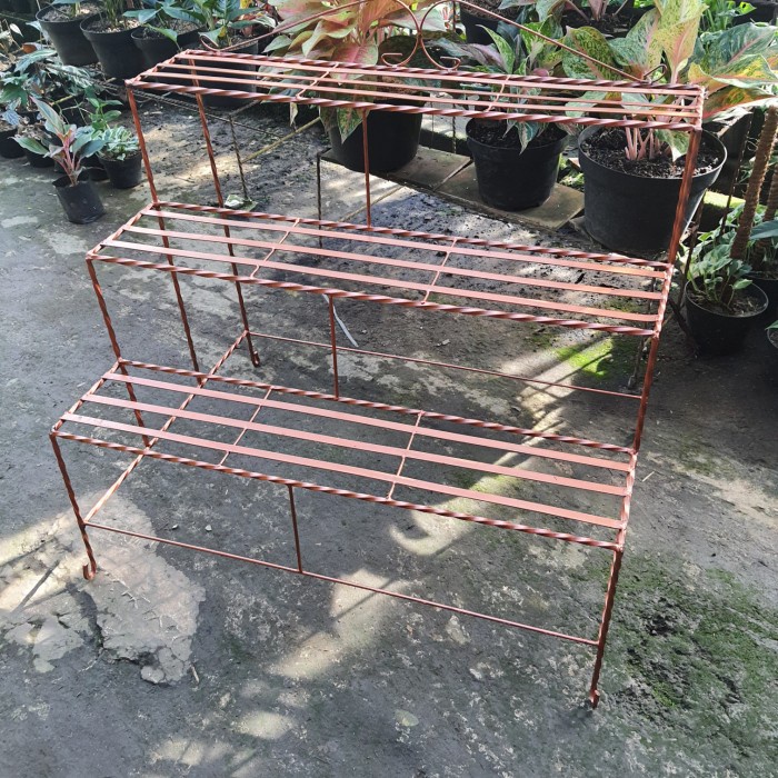 Rak Tanaman - Rak Pot Besi 3 Susun Tanaman Gojek
