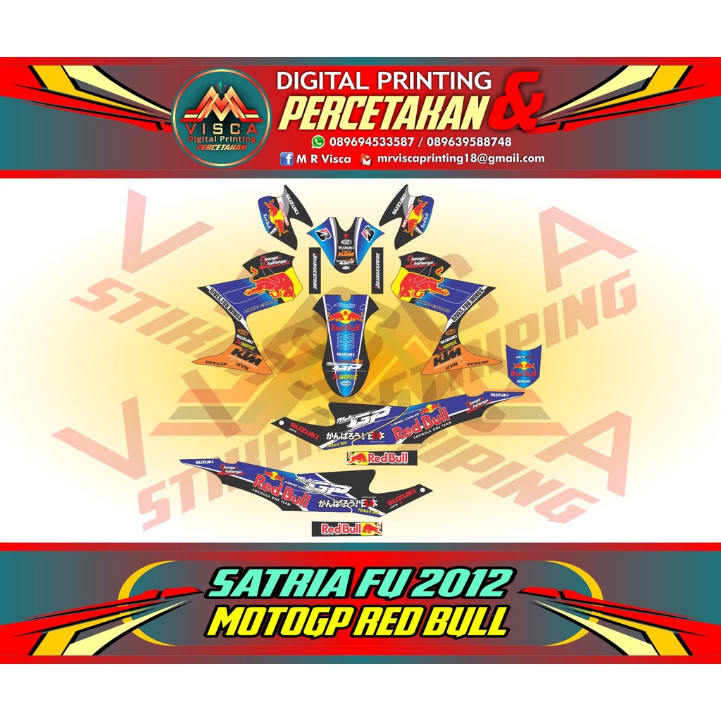 Stiker Decal Suzuki Satria Fu Barong Fullbody - Decal Suzuki Satria Fu Barong Fullbody