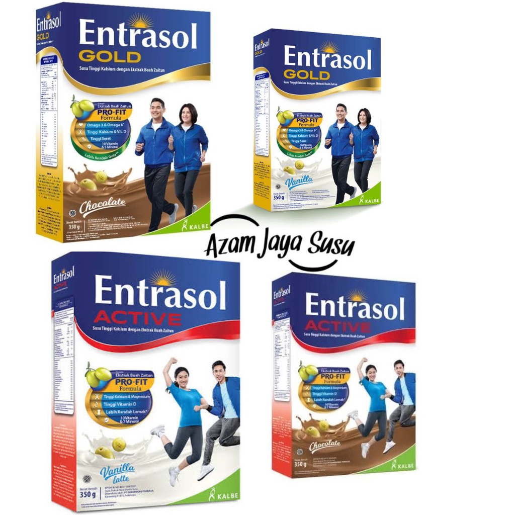 

Entrasol Gold | Entrasol Active | Vanila, Coklat 350 gr